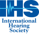 an image of the logo for the International Hearing Society. blue on a white background.